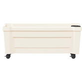 Donica Calypso z kółkami Biały 79 x 35 x 33 cm PP