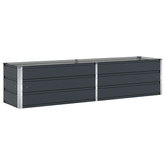 Donica Antracyt 195 x 50 x 45 cm Stal Galwanizowana