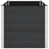 Podniesiona rabata ogrodowa Czarny 200 x 100 x 91 cm