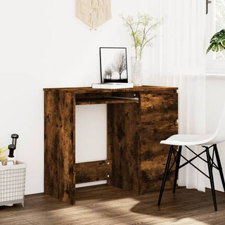 vidaXL Biurko, przydymiony dąb, 90x45x76 cm, materiał drewnopochodny