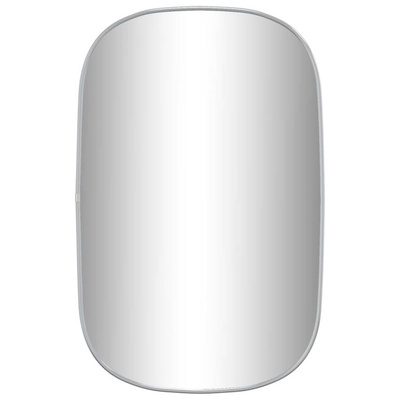 vidaXL Lustro ścienne, srebrne, 70x45 cm