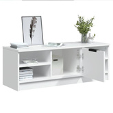 vidaXL Szafka pod TV, biała, 102x35,5x36,5 cm, materiał drewnopochodny