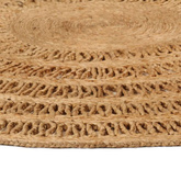vidaXL Ręcznie pleciony dywan z juty, 90 cm, okrągły