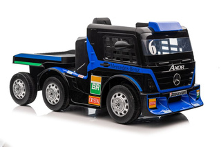Auto Na Akumulator Ciężarówka Mercedes + Naczepa XMX622B Granatowy LCD