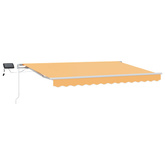 Markiza wysuwana piaskowy 600 × 300 cm Tkanina i aluminium