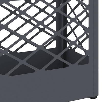 Stojak na Parasol Deszczowy antracytowy 28 x 12 x 41 cm Stal