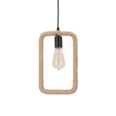 Ostor lampa wisząca czarny+beżowy 1x40W E27