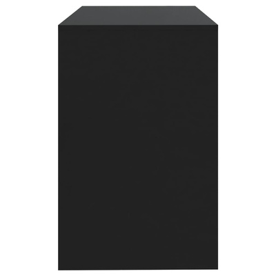 vidaXL Biurko, czarne, 101x50x76,5 cm, materiał drewnopochodny