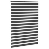 Roleta zebra, czarna, szerokość tkaniny 160,9 cm, poliester