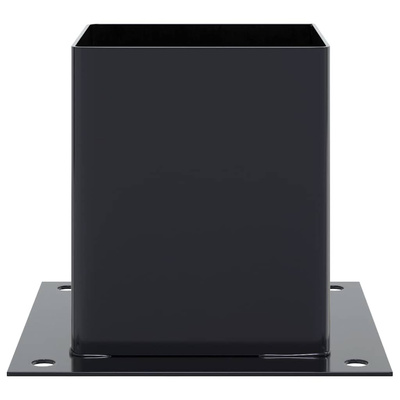 Podstawy słupków kwadratowe 4 szt. Antracyt 101x101 mm
