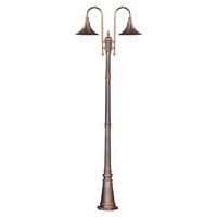 Lampa ogrodowa stojąca K-8127 CZARNY/ZŁOTY z serii BOSTON
