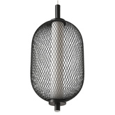 Lampa wisząca druciana PUMA z podłużnym kloszem 15 x 30 cm – designerska lampa nad stół LED 3000K
