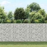 Wysokie donice gabionowe, 3 szt., 30x30x150 cm, żelazo