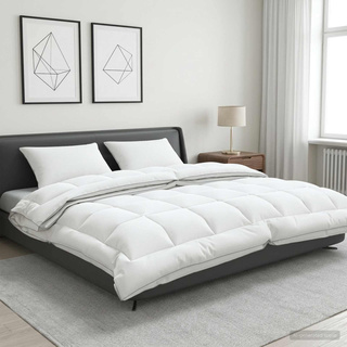 Zestaw kołdry i poduszek 3 szt. 220x260 cm 4 pory roku Wełna
