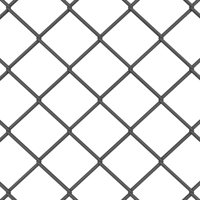 Ogrodzenie łańcuchowe 10 x 1,6 m Stal Szary