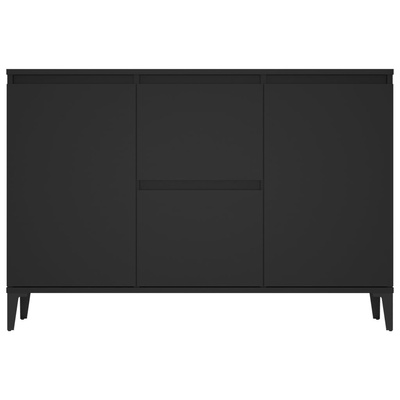 Szafka, czarna, 104x35x70 cm, materiał drewnopochodny