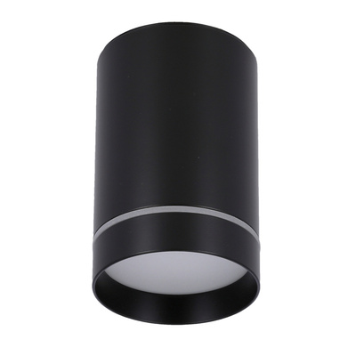 Lampa sufitowa tuba natynkowa czarna GU10 metalowa