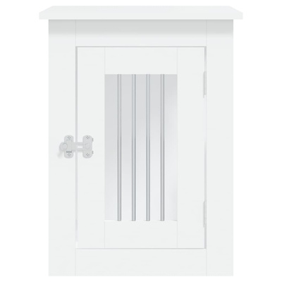 Kojec dla psa, biały, 45x62x59 cm, materiał drewnopochodny