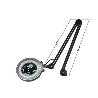 Lampa lupa S4 + statyw czarna 128922