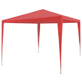 Namiot Imprezowy Czerwony 300 x 300 x 255 cm PE i stal