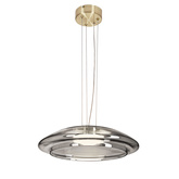 Lampa wisząca Ombre 42 szklana nad stół dymiony klosz GX53