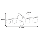 Lampa sufitowa K-5466 z serii PAXI