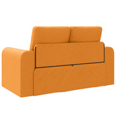 Sofa Bed Ciemny Żółty 148 x 71 x 83 cm tkanina