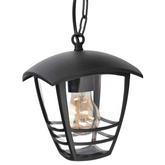 Lampa ogrodowa wisząca IMMA Black C E27 czarny łańcuch 1,1m IP44 EDO777383 EDO Solutions
