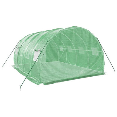 Szklarnia ze stalową ramą, zielona, 12 m?, 4x3x2 m