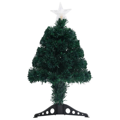 Sztuczna choinka z LED i stojakiem, 64 cm, włókno optyczne