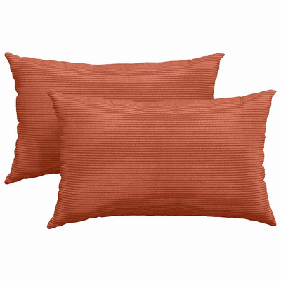 Poduszki na sofę 2 pcs Czerwono-pomarańczowy 50 x 30 cm