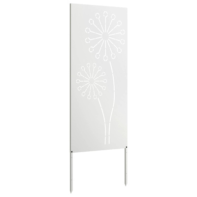 Ekran zapewniający prywatność w ogrodzie Biały 50 x 140 cm