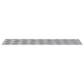 Stopień Prostokątny 2 pcs Srebrny 70 x 20 cm Aluminium