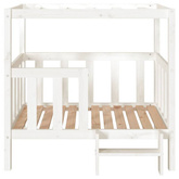 vidaXL Legowisko dla psa, białe, 105,5x83,5x100cm, lite drewno sosnowe