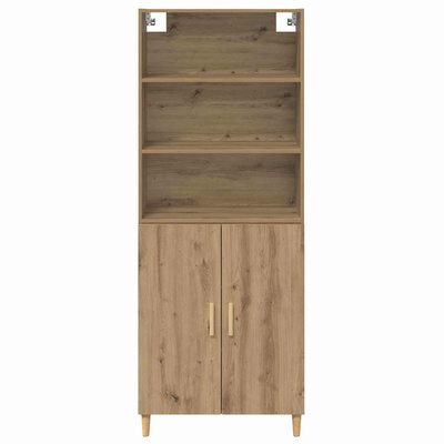 Highboard Dąb rzemieślniczy 69,5 x 32,5 x 180 cm