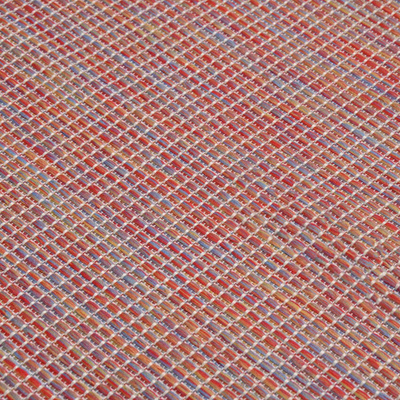 vidaXL Dywan zewnętrzny o płaskim splocie, 200x280 cm, czerwony