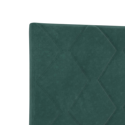 Łóżko z box spring LED z materacem Ciemnozielony 80 x 200 cm