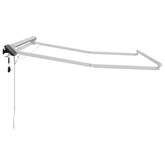 Ręczny ramowy zewnętrzny markizowy z LED Biały 3,5 x 2 m