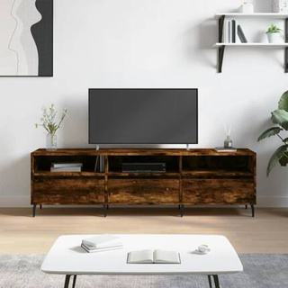 vidaXL Szafka pod TV, przydymiony dąb, 150x30x44,5 cm model standard