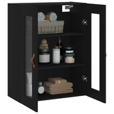 vidaXL Szafka wisząca, czarna, 69,5x34x90 cm model standard