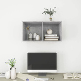 vidaXL Wisząca szafka pod TV, szarość betonu, 37x37x72 cm