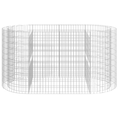 vidaXL Podwyższona donica gabionowa galwanizowane żelazo 200x100x100cm