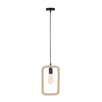 Ostor lampa wisząca czarny+beżowy 1x40W E27