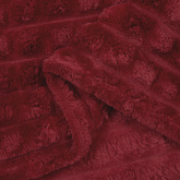Koce narzutowe 6 pcs Bordeaux Czerwony 270 x 240 cm Polar