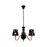 Żyrandol czarny lampa wisząca 3xE14 Batley Ledea 50203105