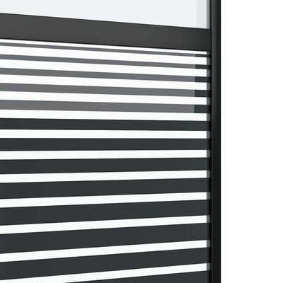 Drzwi szklane 76 x 2 x 205 cm Aluminium Czarny