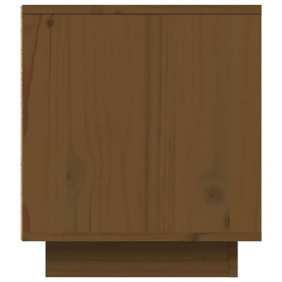 Szafka pod TV, miodowy brąz, 80x35x40,5 cm, lite drewno sosnowe vidaXL