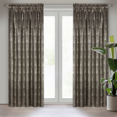 Zasłona Ebru czarna 135x270