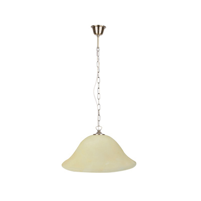 Lampa wisząca Alla pojedyncza kula biała do salonu z gwintem E27