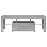 vidaXL Szafka pod TV z LED, szary dąb sonoma, 120x35x40 cm